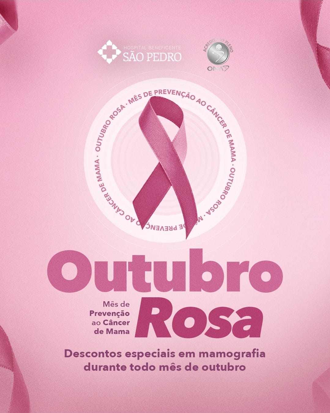 Hospital São Pedro reforça importância da prevenção e do cuidado com a saúde da mulher